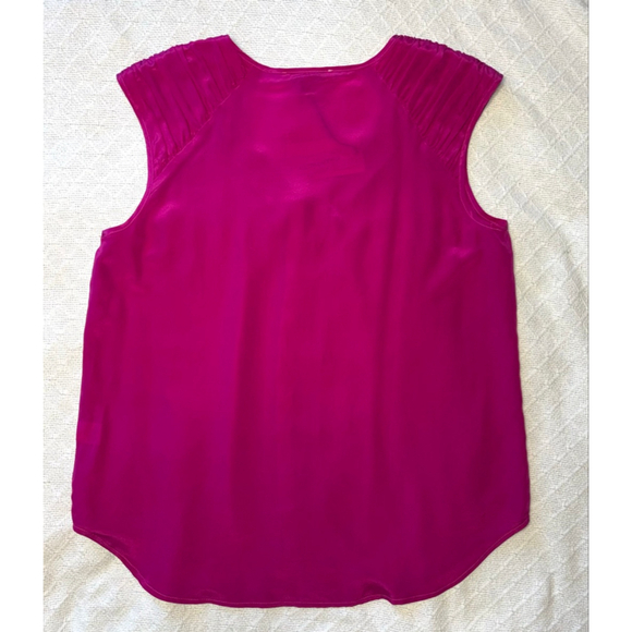 NWT 41 Hawthorne 100% Silk Shell Fuschia Purple Pink Sleeveless Tunic size Large - Picture 3 of 6